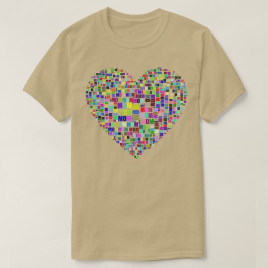 最高の編み物母なしステッカー Tシャツ (デザイン正面)