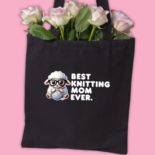 最高の編み物母エバおもしろいことわざ トートバッグ