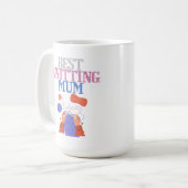 最高の編み物母01 コーヒーマグカップ (正面左)