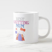 最高の編み物母01 ジャンボコーヒーマグカップ (右)