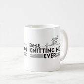 最高の編み物 コーヒーマグカップ (正面右)