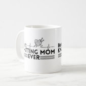 最高の編み物 コーヒーマグカップ (正面左)