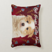 最高の縁どCollie Mom Accent Pillow アクセントクッション (正面(垂直))
