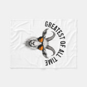 最高の羊飼い 面白い羊好き 農場 動物 農家 フリースブランケット (正面(横))