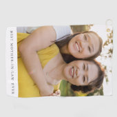 最高の義母の写真パーソナライズされた ゴルフタオル (横)