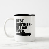 最高の義理の兄弟 ツートーンマグカップ (左)