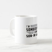 最高の義理の息子の贈り誇りを持ったおもしろい物 コーヒーマグカップ (正面左)