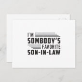 最高の義理の息子の贈り誇りを持ったおもしろい物 ポストカード (正面/裏面)