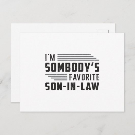 最高の義理の息子の贈り誇りを持ったおもしろい物 ポストカード (正面/裏面)