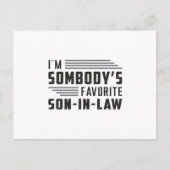 最高の義理の息子の贈り誇りを持ったおもしろい物 ポストカード (正面)