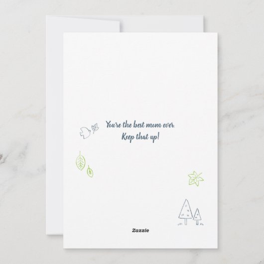 最高の義理の母へ 母の日 ステップマム カスタム写真 シーズンカード (裏面)