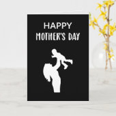 最高の義理の母 母と子供の幸せな母の日 カード (黄色い花)