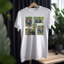 最高の義理の父 4枚の写真 Tシャツ