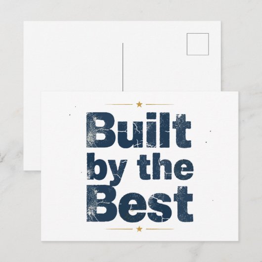 最高の者たちによって作られた Typography ポストカード (正面/裏面)