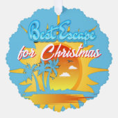 最高の聖降誕祭に免れる オーナメントカード (正面)