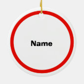 最高の聖降誕祭 セラミックオーナメント (裏面)