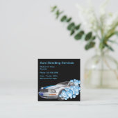 最高の自動詳細 スクエア名刺 (スタンド正面)