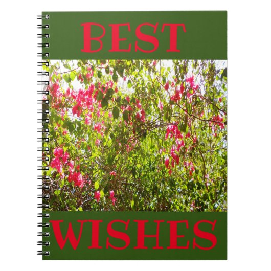 最高の自然縁ど写真花 ノートブック (正面)