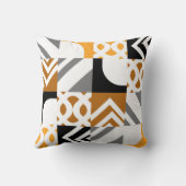 最高の色の幾何学的パターン クッション (裏面)