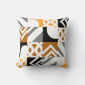 最高の色の幾何学的パターン クッション (正面)