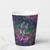 最高の色彩の鮮やかママエバユニークピンクガーデンフローラ 紙コップ (裏面)