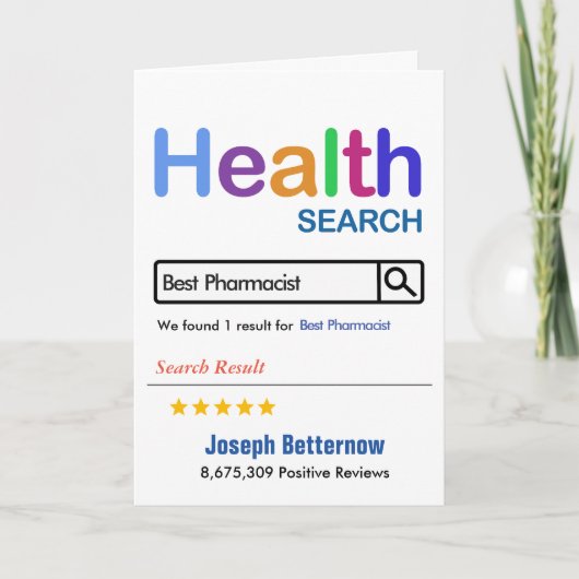 最高の薬おもしろい品 サンキューカード (正面)