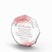 最高の親が感謝/コーラル/金ゴールド結婚 フォトブロック (右)