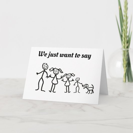 **最高の誕生日が今まで**家族から**あなたへ*** カード (正面)