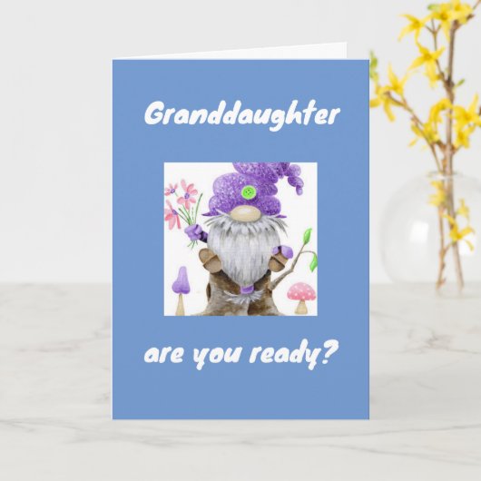 最高の誕生日は孫娘に***る*** カード (黄色い花)