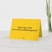 最高の誕生日専用グリーティングカード – おもしろい カード (裏面)