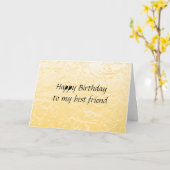 最高の誕生日 カード (黄色い花)