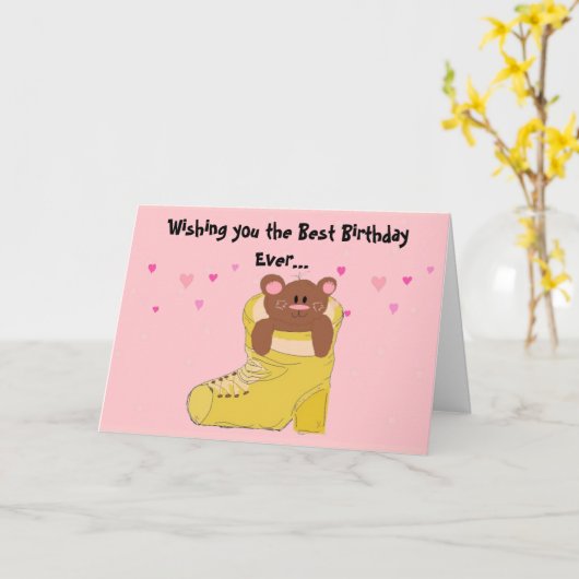 最高の誕生日 カード (黄色い花)