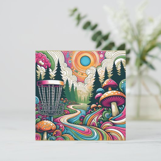 最高の誕生日 | レトロディスクゴルフ カード (スタンド正面)