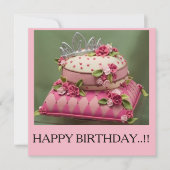 最高の誕生日 招待状 (正面)