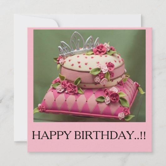 最高の誕生日 招待状 (正面)