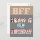 最高の誕生日 Hakuna Matata 今日は私の誕生日 ポストカード (正面/裏面)