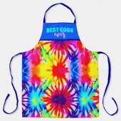 最高の調理師エバータイ染カスタマイズ料 エプロン (正面)