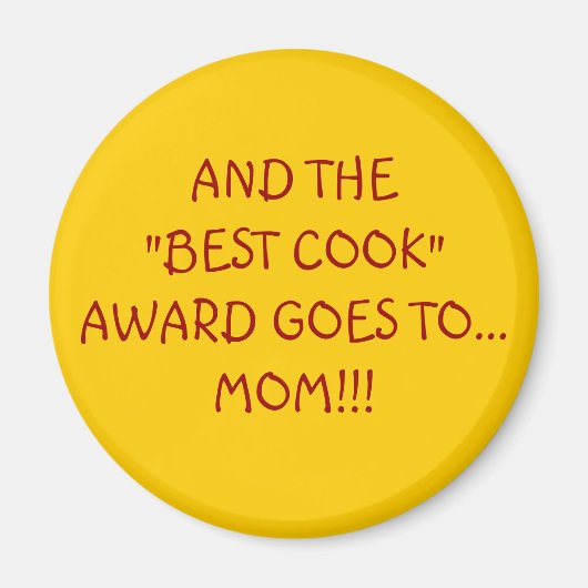 最高の調理師賞 マグネット (正面)