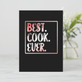 最高の調理師・エバ・シェフ・料理・キッチン食品メーカー サンキューカード (スタンド正面)