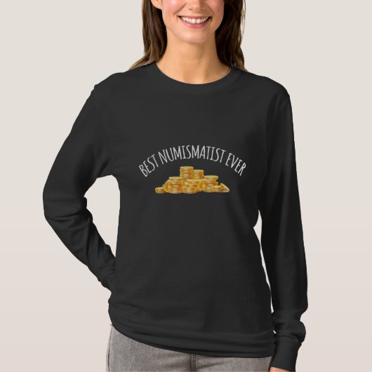 最高の貨幣学者コイン Tシャツ (正面)