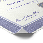 最高の賞パーソナライズされた ポスター (角)