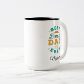 最高の賞与パパはモダン父の日 ツートーンマグカップ (正面右)