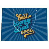 最高の賞与パパ永遠の父の日 ラージペーパーバッグ (正面)