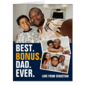 最高の賞与パパEVER FATERS DAYパーソナライズされた Card (正面)