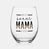 最高の賞与 |義母への贈り物 ステムなしワイングラス (正面)
