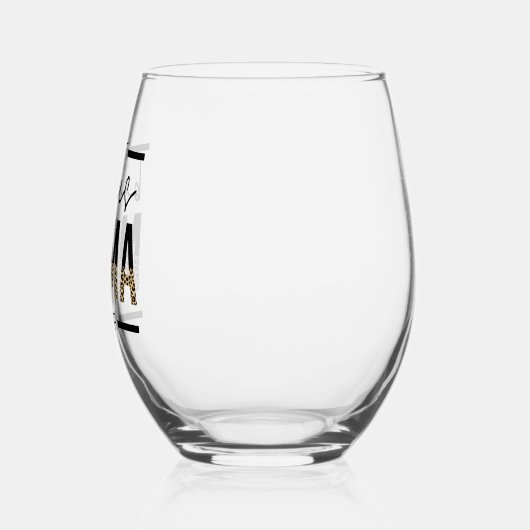 最高の賞与 |義母への贈り物 ステムなしワイングラス (左)