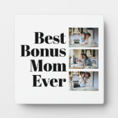 最高の賞母の日3写真コラージュ フォトプラーク (正面)