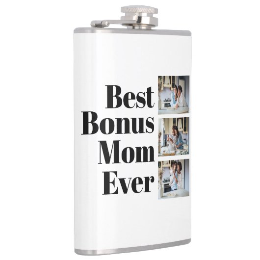 最高の賞母の日3写真コラージュ フラスク (右)