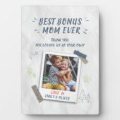 最高の賞母マザーズ日Stepmomの写真カスタム写真 フォトプラーク (正面)