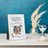 最高の賞母マザーズ日Stepmomの写真カスタム写真 フォトプラーク (側面)